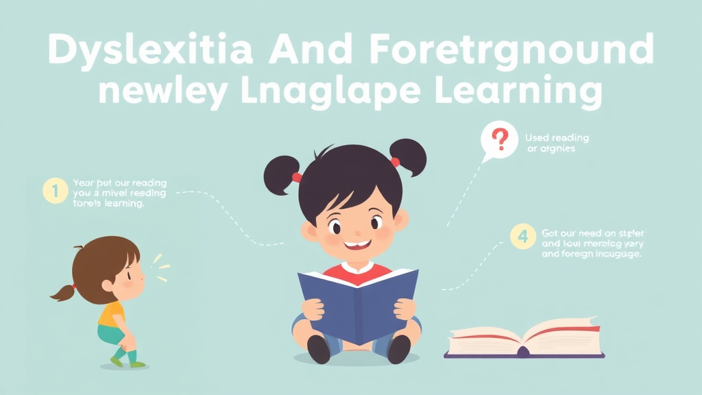 Visual guide for practical steps in dyslexia and foreign language learning