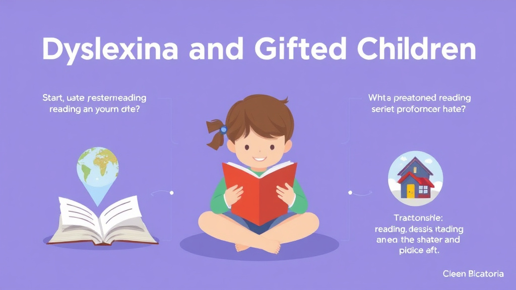 Visual guide for practical steps in dyslexia and gifted children