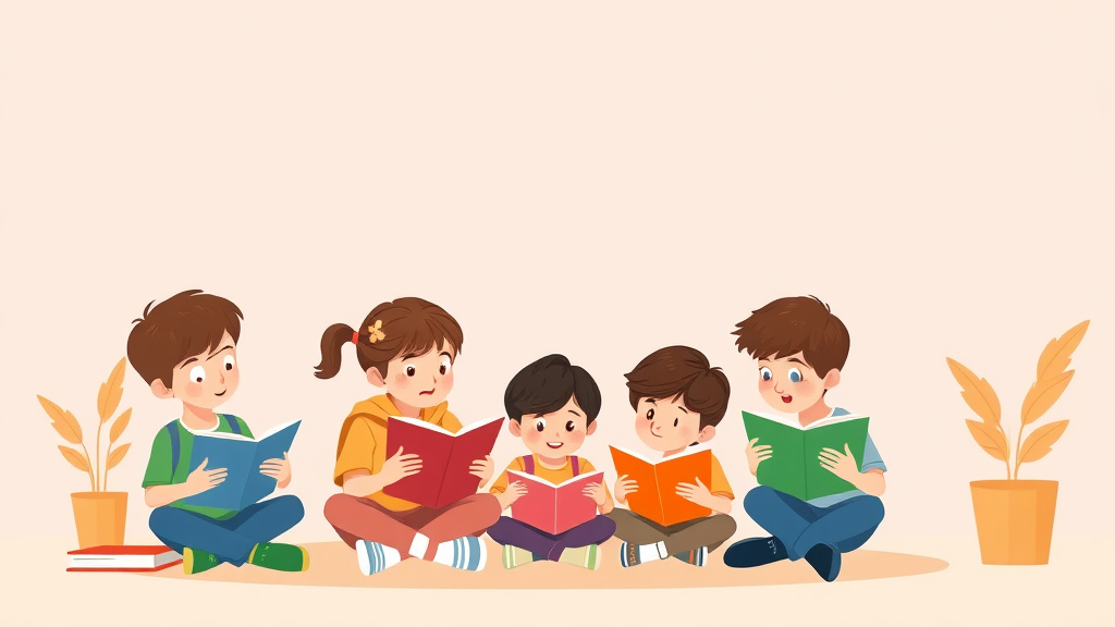 Illustration showing key concepts related to dyslexia and group reading activities