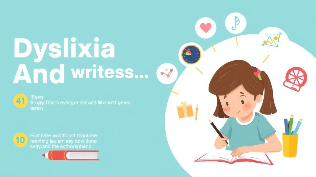 Visual guide for practical steps in dyslexia and handwriting issues