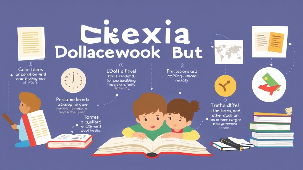 Visual guide for practical steps in dyslexia and homework battles