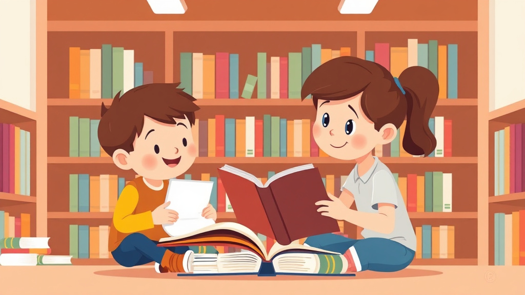 Illustration showing key concepts related to dyslexia and library skills