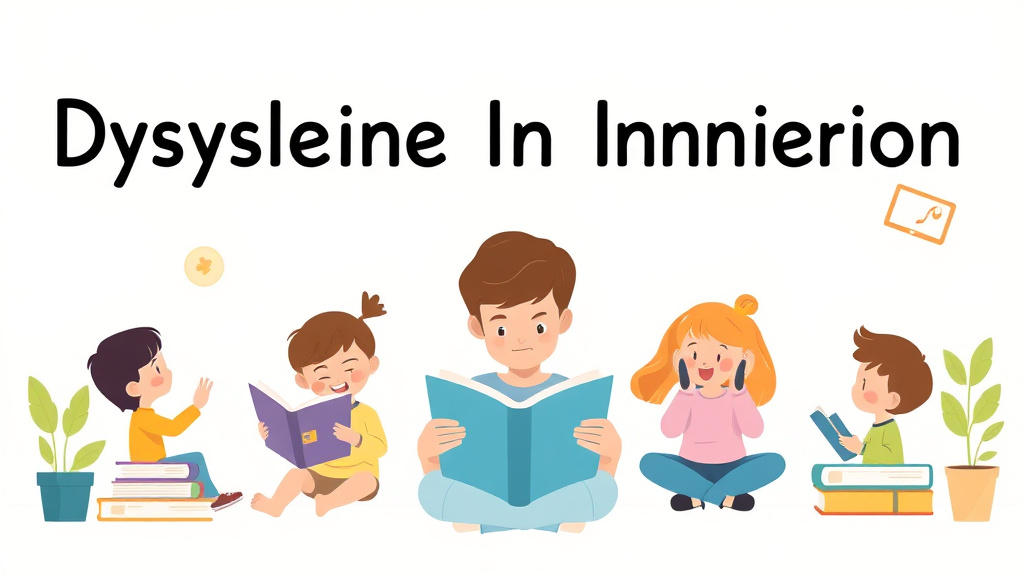 Illustration showing key concepts related to dyslexia and listening comprehension