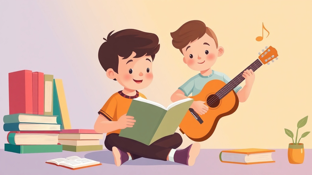 Illustration showing key concepts related to dyslexia and music learning