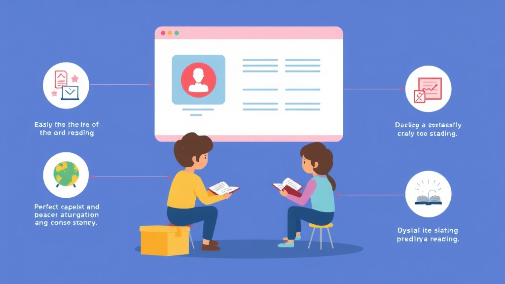 Visual guide for practical steps in dyslexia and online learning