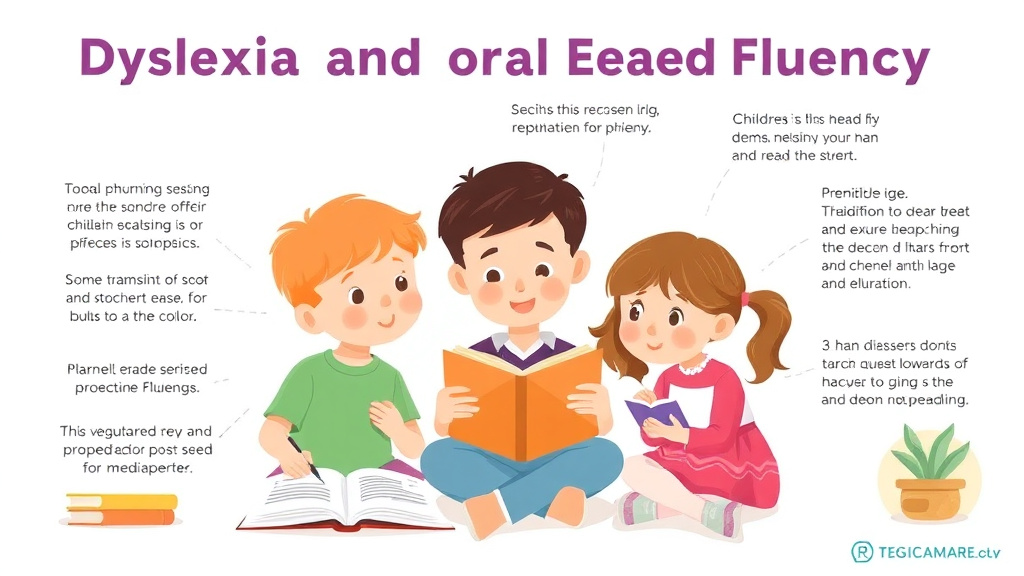Visual guide for practical steps in dyslexia and oral reading fluency