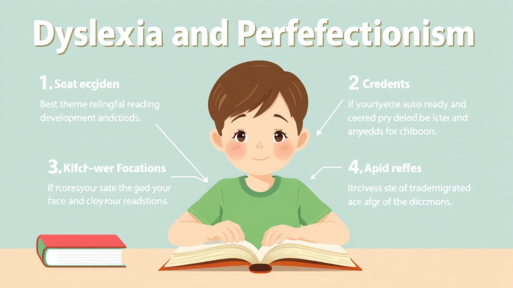 Visual guide for practical steps in dyslexia and perfectionism