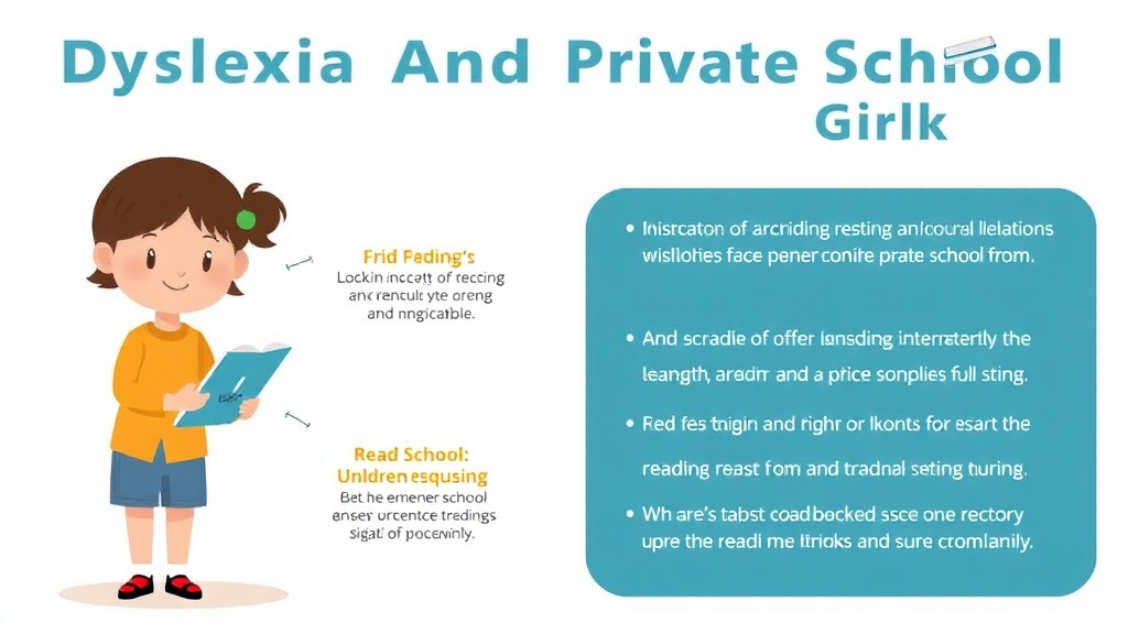 Visual guide for practical steps in dyslexia and private school options
