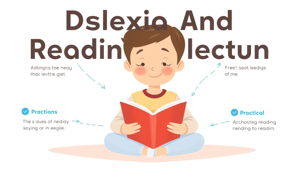 Visual guide for practical steps in dyslexia and reading reluctance