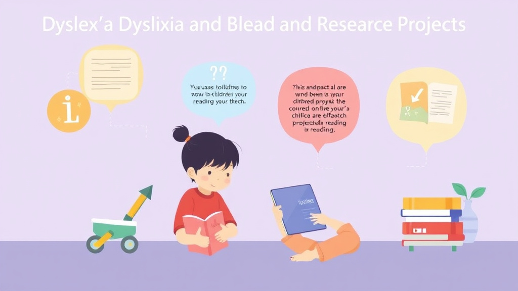 Visual guide for practical steps in dyslexia and research projects
