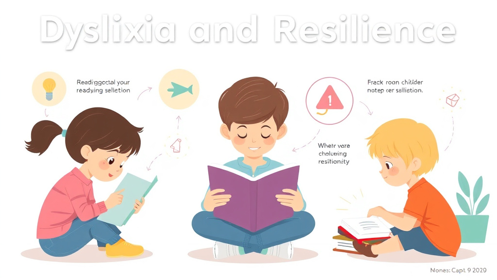 Visual guide for practical steps in dyslexia and resilience