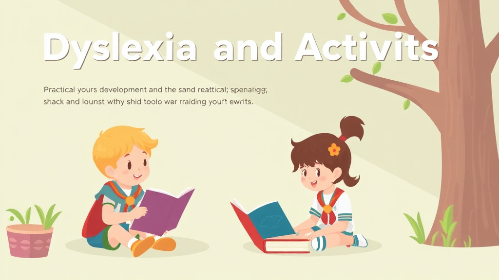 Visual guide for practical steps in dyslexia and scouts activities
