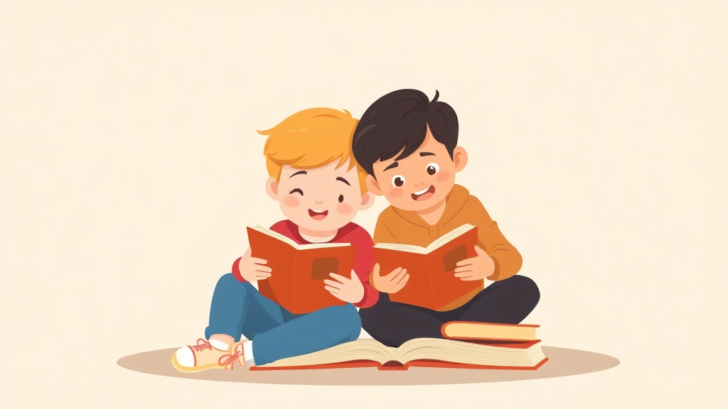 Illustration showing key concepts related to dyslexia and sibling relationships