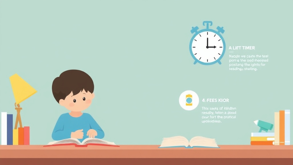 Visual guide for practical steps in dyslexia and telling time