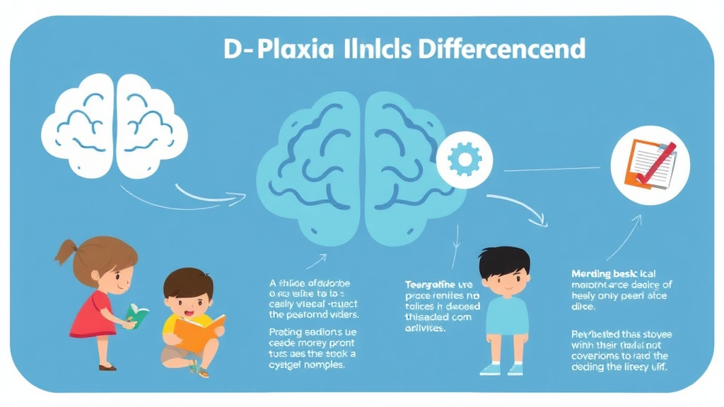 Visual guide for practical steps in dyslexia brain differences explained