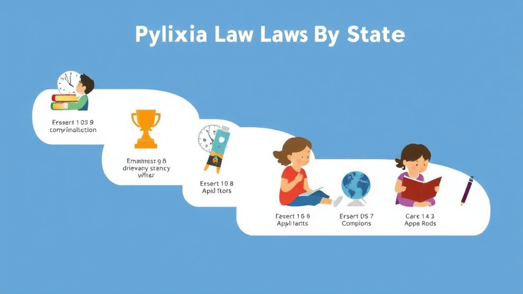 Visual guide for practical steps in dyslexia laws by state