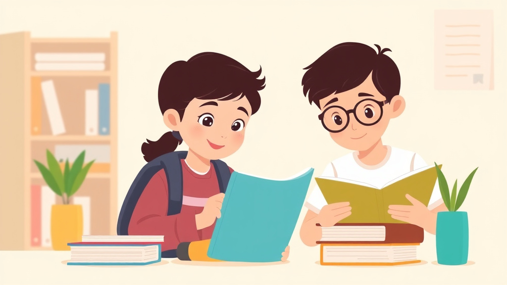 Illustration showing key concepts related to signs of dyslexia in high schoolers