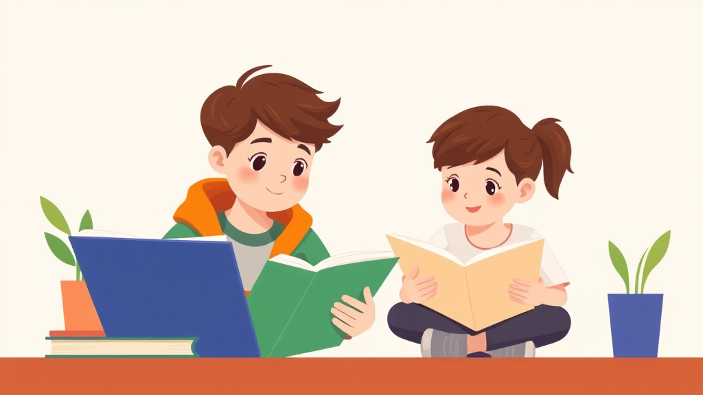 Illustration showing key concepts related to signs of dyslexia in teenagers