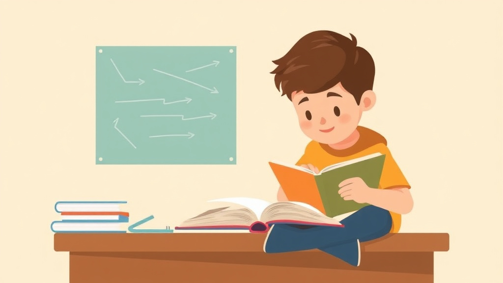 Illustration showing key concepts related to signs of dyslexia in third graders