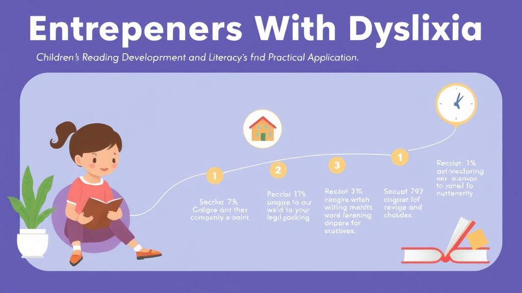 Visual guide for practical steps in entrepreneurs with dyslexia