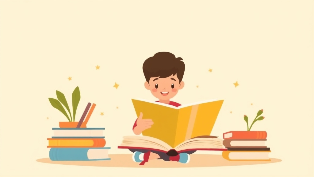 Illustration showing key concepts related to helping dyslexic children love reading