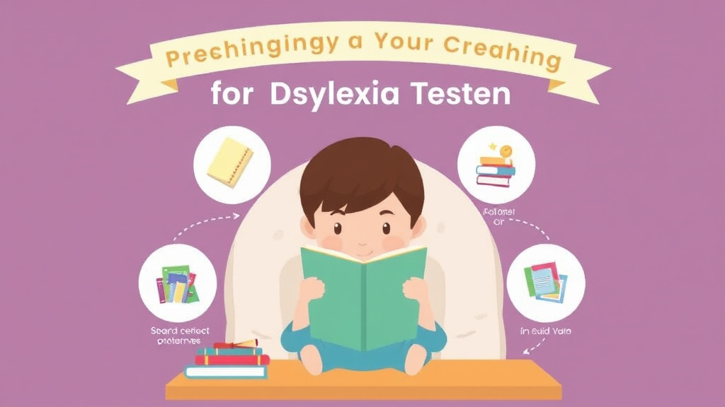 Visual guide for practical steps in preparing your child for dyslexia testing