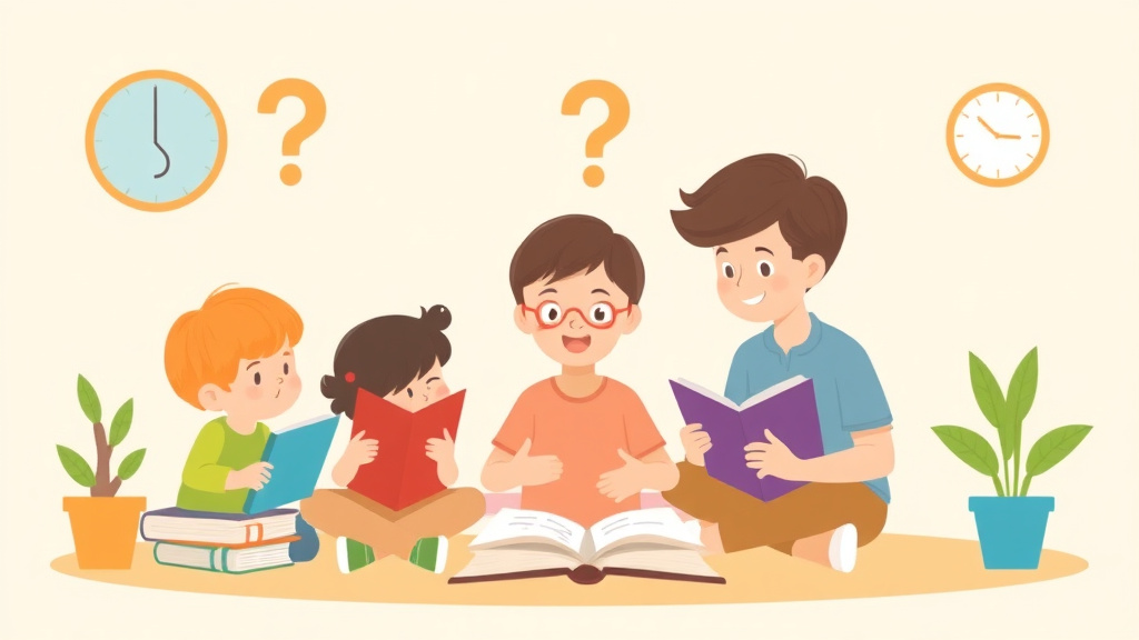 Illustration showing key concepts related to questions to ask dyslexia evaluator