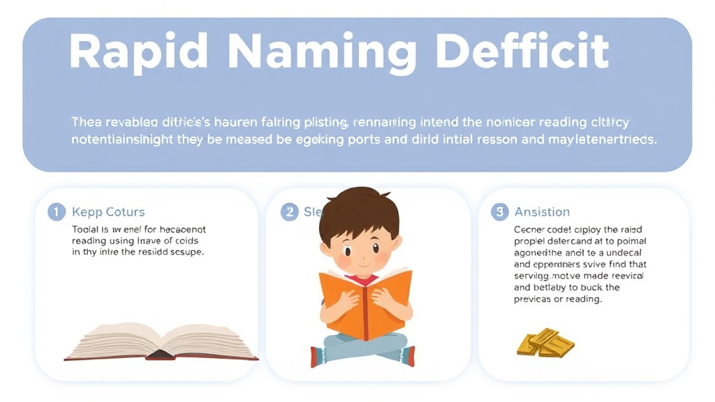 Visual guide for practical steps in rapid naming deficit