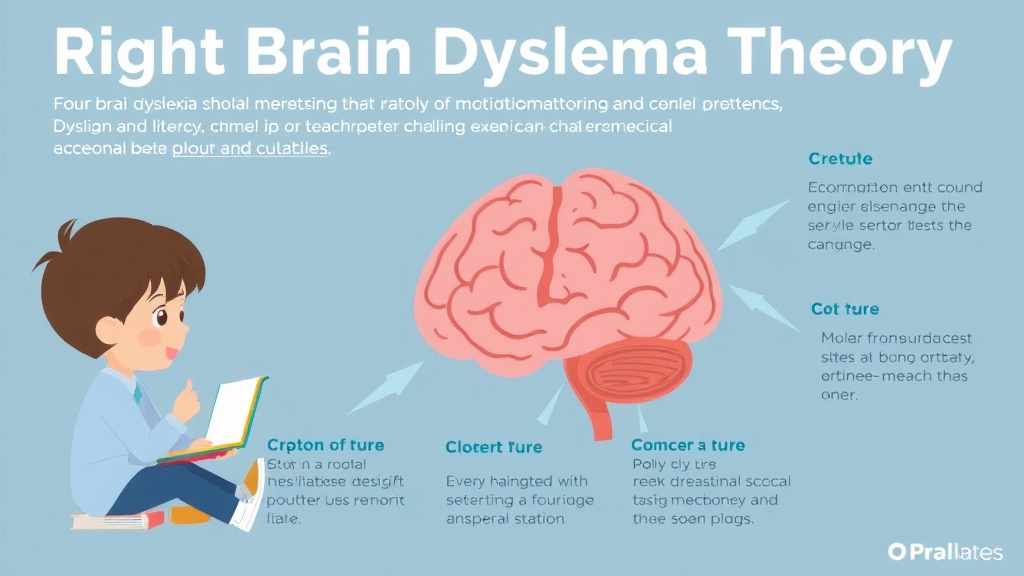 Visual guide for practical steps in right brain dyslexia theory