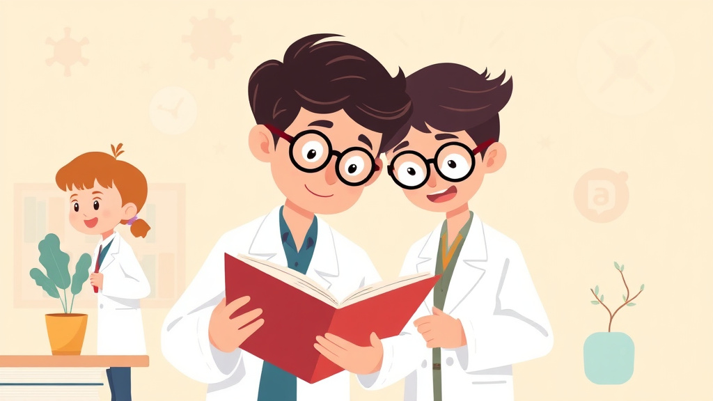 Illustration showing key concepts related to scientists with dyslexia