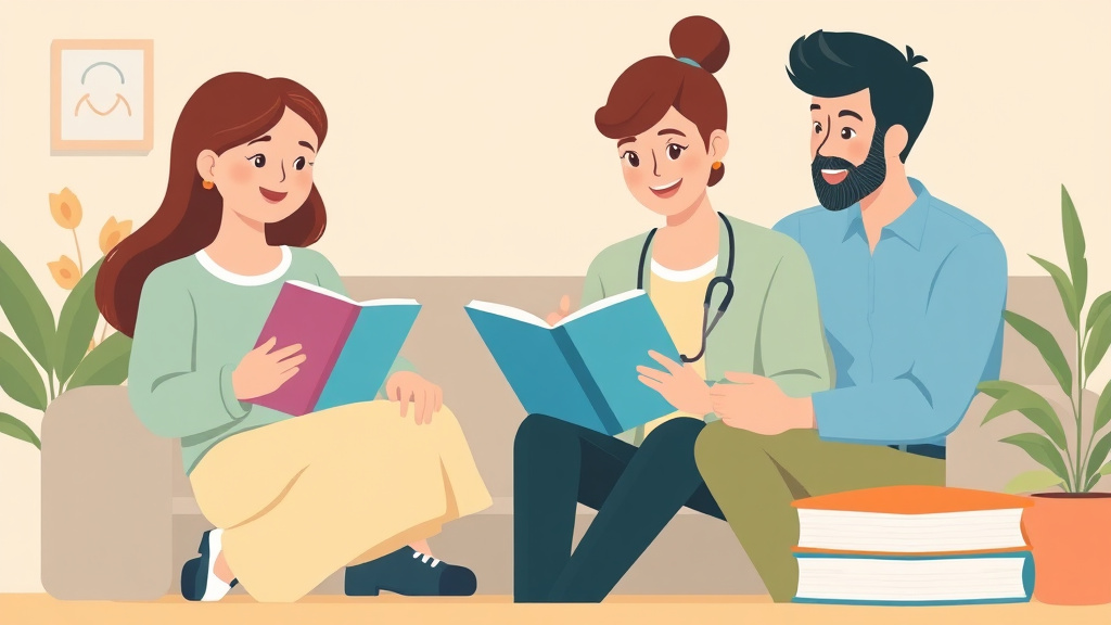 Illustration showing key concepts related to sharing dyslexia diagnosis with family