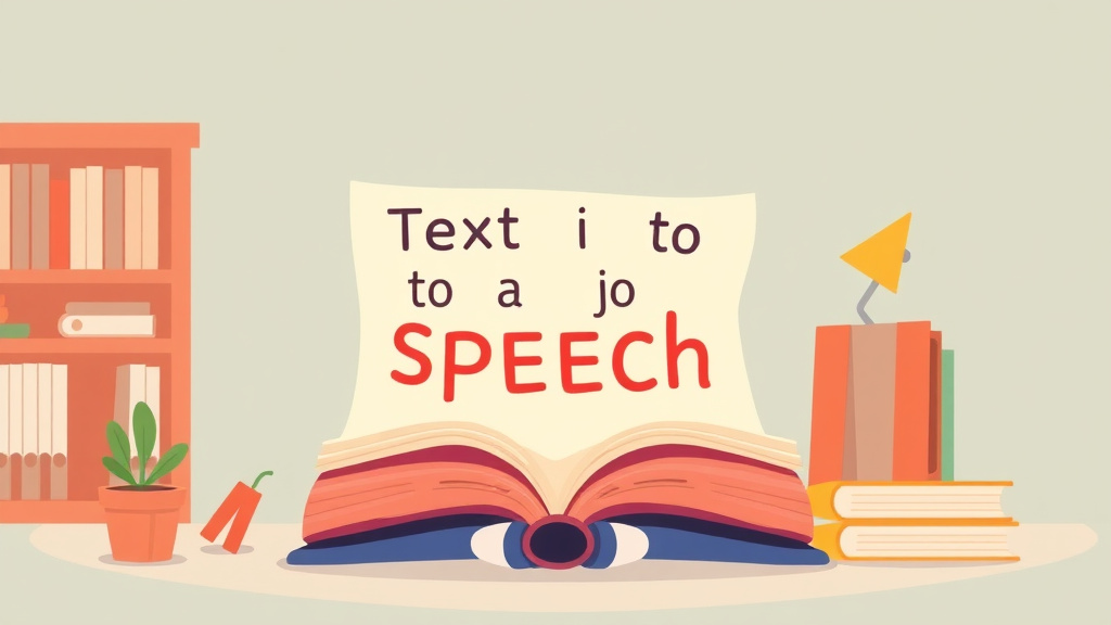 Illustration showing key concepts related to text to speech for dyslexic readers