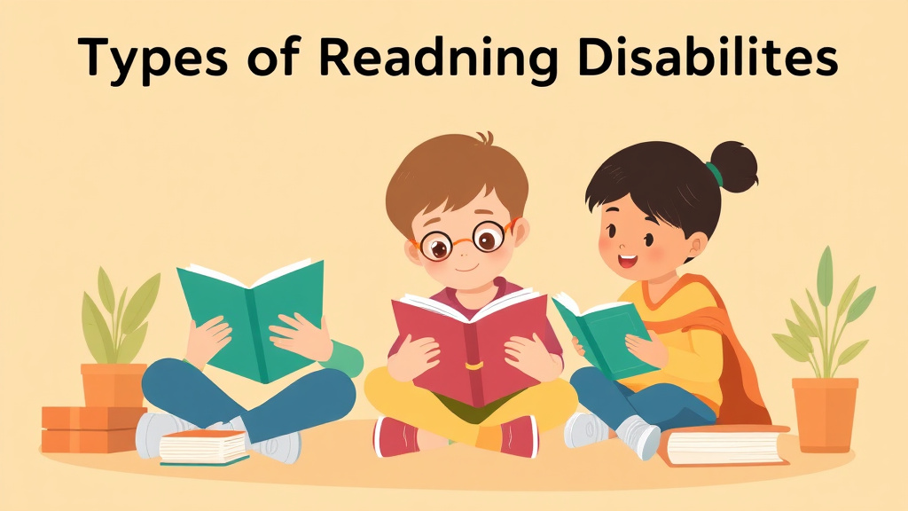 Illustration showing key concepts related to types of reading disabilities