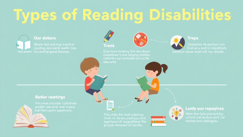 Visual guide for practical steps in types of reading disabilities