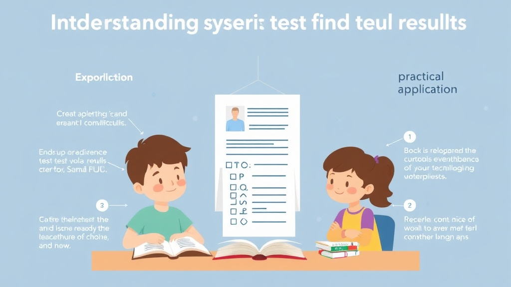 Visual guide for practical steps in understanding dyslexia test results