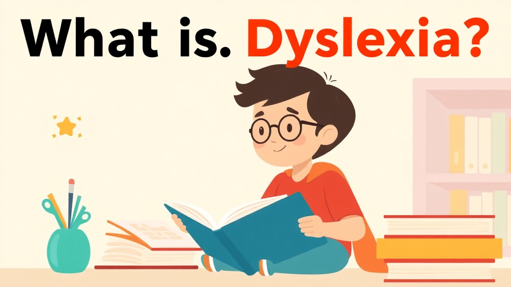 Illustration showing key concepts related to what is dyslexia