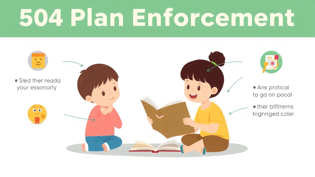 Visual guide for practical steps in 504 plan enforcement
