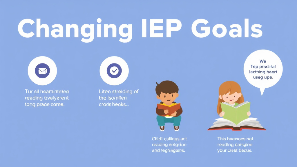 Visual guide for practical steps in changing iep goals mid year
