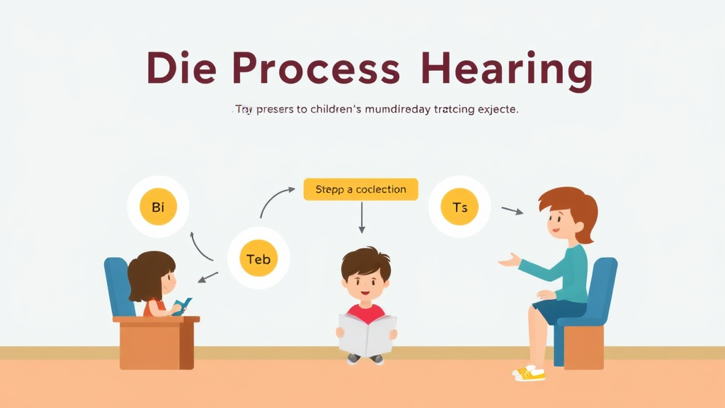 Visual guide for practical steps in due process hearing explained
