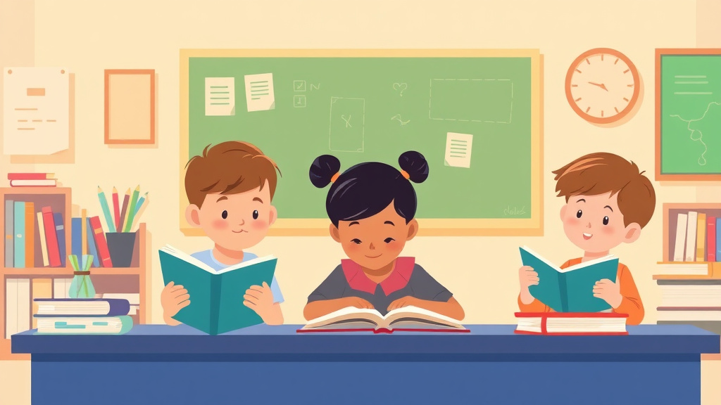 Illustration showing key concepts related to dyslexia accommodations at school