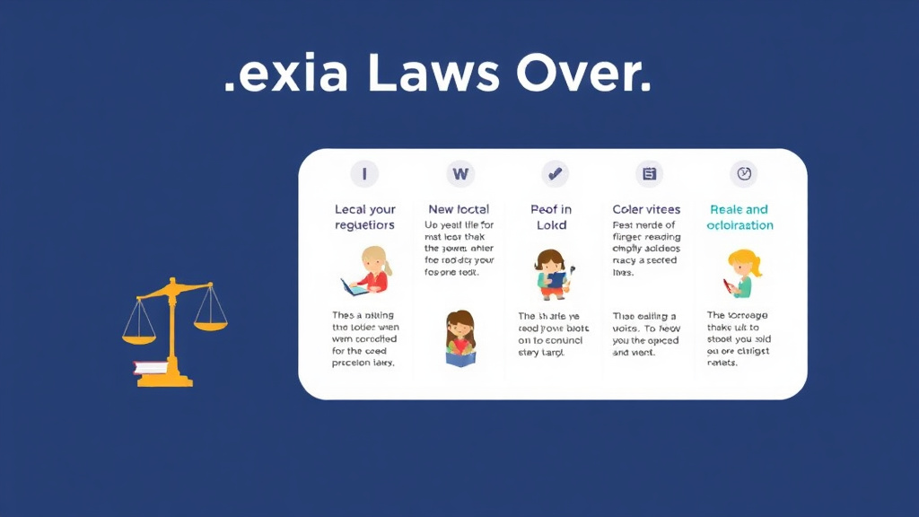 Visual guide for practical steps in dyslexia laws overview