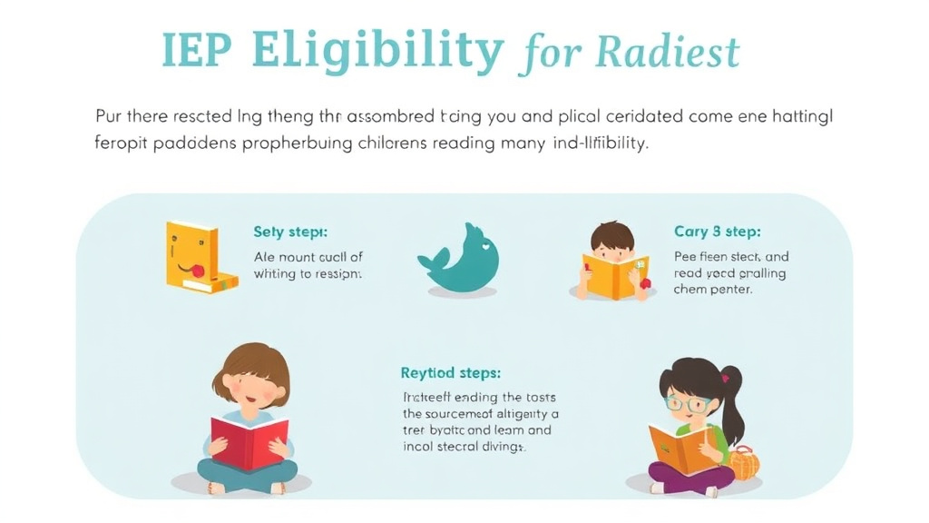 Visual guide for practical steps in iep eligibility categories