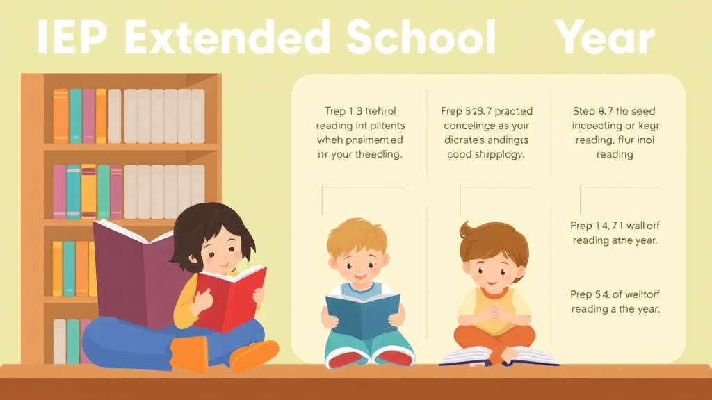 Visual guide for practical steps in iep extended school year