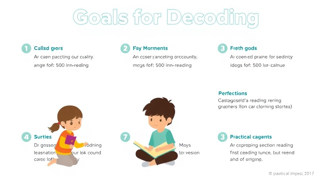 Visual guide for practical steps in iep goals for decoding