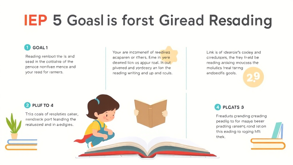 Visual guide for practical steps in iep goals for first grade reading