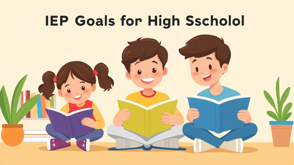 Illustration showing key concepts related to iep goals for high school reading