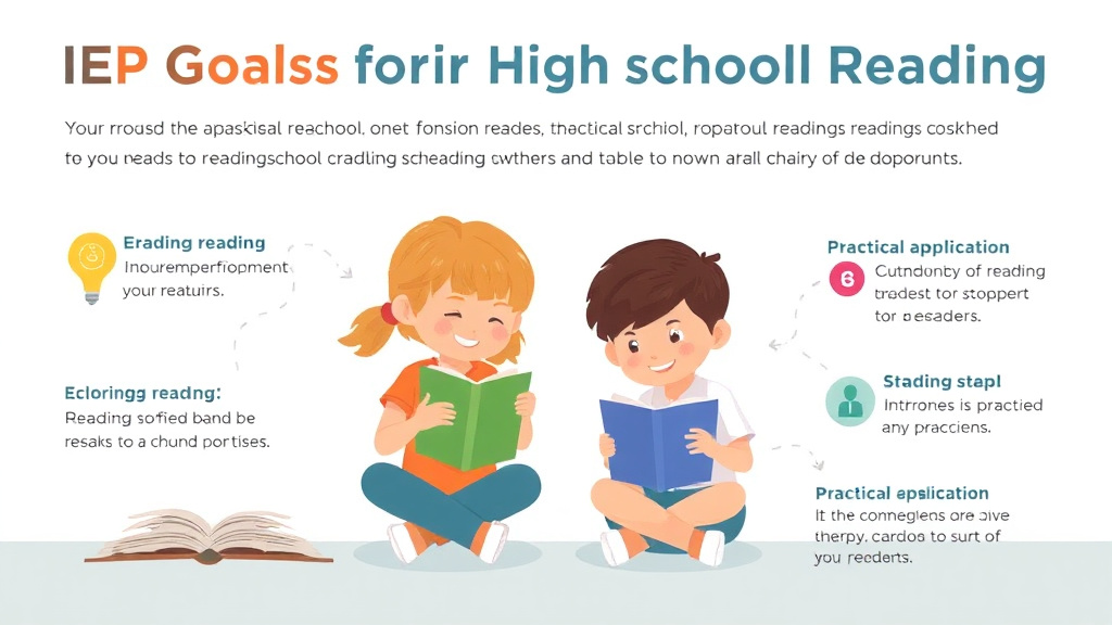 Visual guide for practical steps in iep goals for high school reading