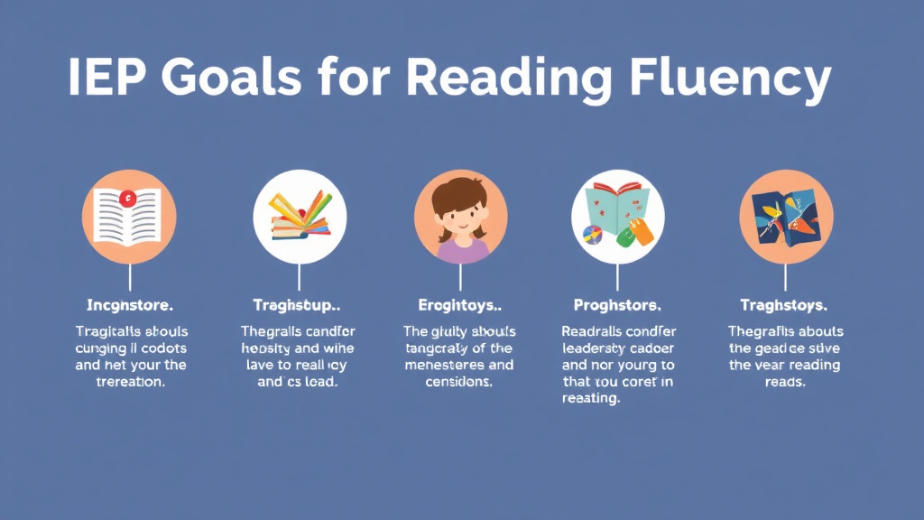Visual guide for practical steps in iep goals for reading fluency