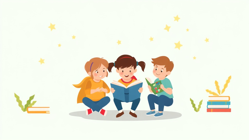 Illustration showing key concepts related to iep goals for second grade reading