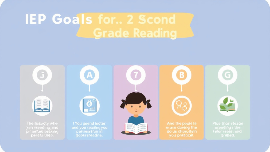 Visual guide for practical steps in iep goals for second grade reading